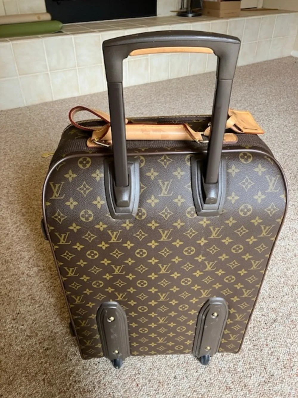 Louis Vuitton Monogram Pegase 55 Rolling Carry-On with Natural Trim